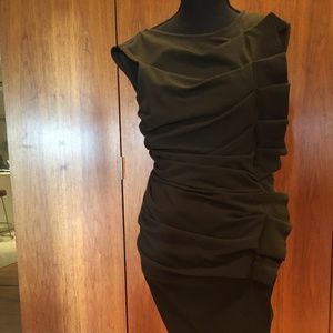 Donna Karan Midi Dress - Sculptural Shape!